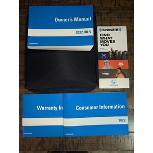 Honda 2022 HR-V Owners Manual Warranty Consumer Information Canvas Case